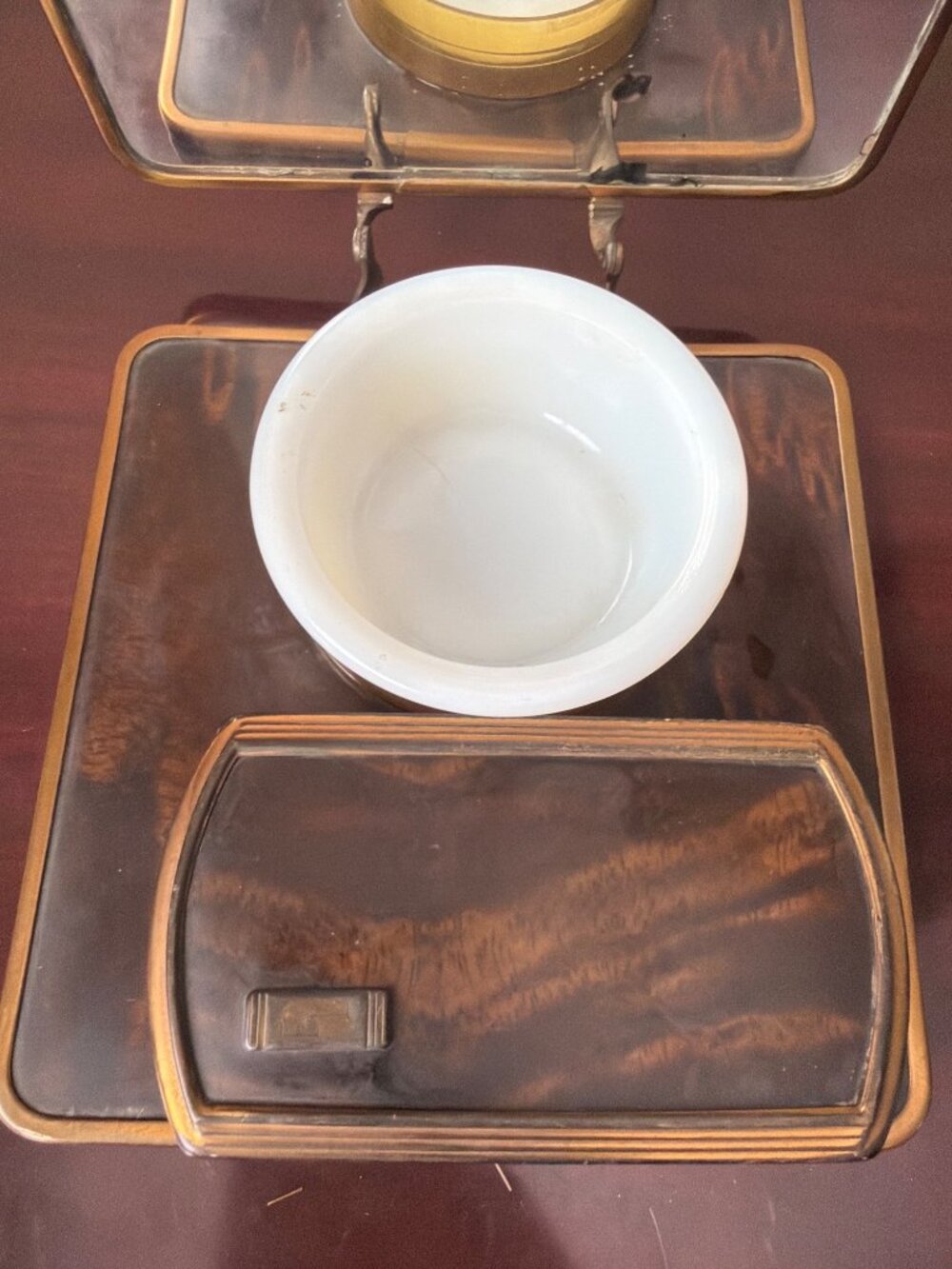 VTG Art Deco Celluloid Faux Tortoise Shell Gentleman's Dresser Set Mirror Brush - Picture 5 of 16